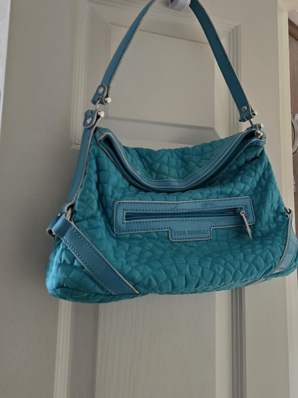Vera Bradley Teal Quilted Shoulder Bag